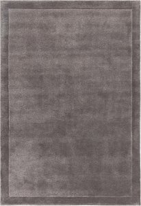 View Contemporary plain rise rug - charcoal - sizes available