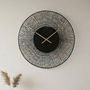 View Blunt wall clock - round - black - metal