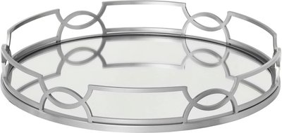 View Anna mirrored tray - chrome