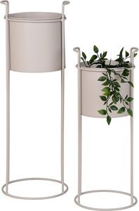 View Rabo flower pot - set of 2 - sand metal