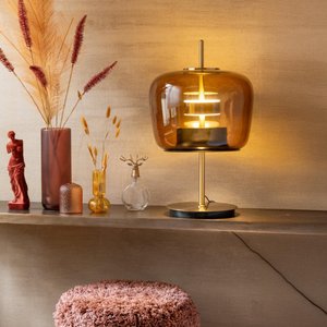 View Led table lamp - brown - glass