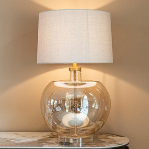 View Jazzy table lamp - round - amber - glass View Jazzy table lamp - round - amber - glass