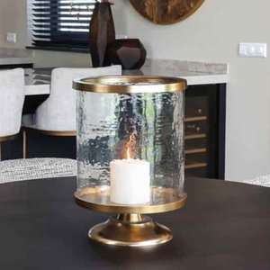 View Jaysin hurricane light - gold - glass and metal