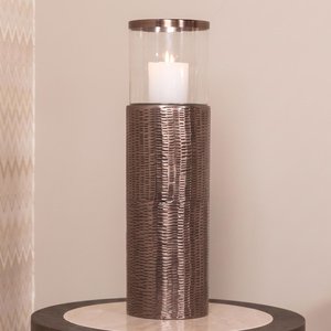View Faylen hurricane light - large - bronze - glass and metal