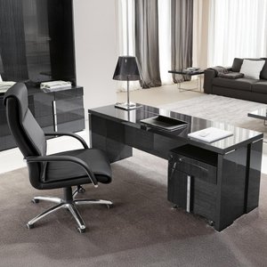 View Montecarlo office desk - 167cm - grey koto high gloss