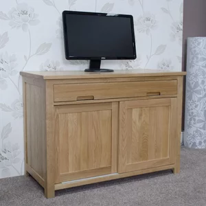 View Opus storage desk - hideaway - oak View Opus storage desk - hideaway - oak