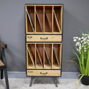 View Filing cabinet - tall - fir wood