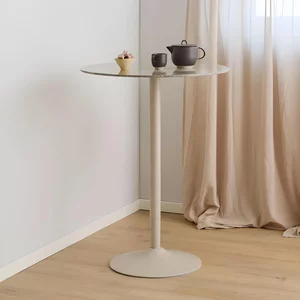 View Malta bar table - round - brown ceramic View Malta bar table - round - brown ceramic