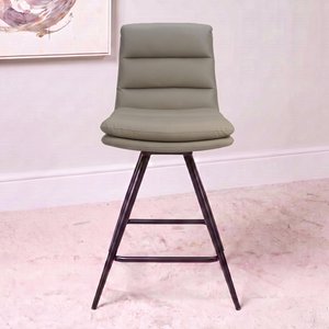 View Nobo swivel barstool - set of 2 - truffle - faux leather