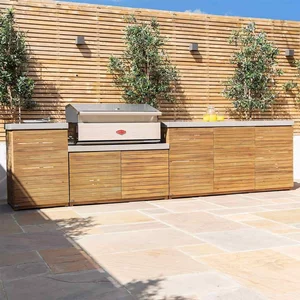View New bali outdoor kitchen storage unit - large configuration - concrete top