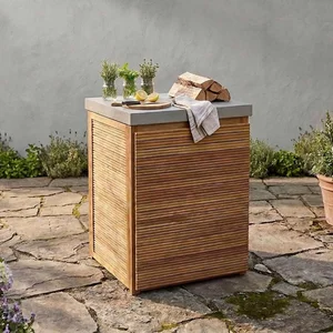 View New bali outdoor kitchen storage unit - single - concrete top
