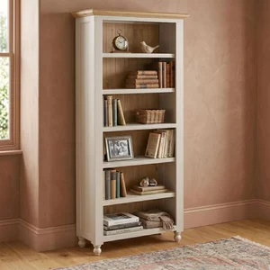 View Chateau bookcase - large - grey painted - pine