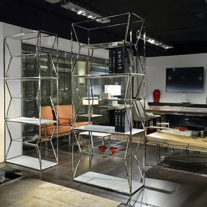 View Ginza etagere - marble and glass shelving unit - variation available