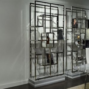 View Kubo etagere - marble and glass shelving unit - variation available