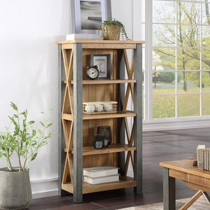 View Urban elegance reclaimed wood bookcase - small