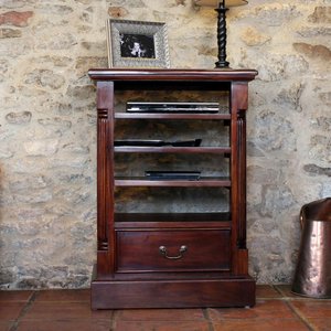 View La mahogany entertainment cabinet