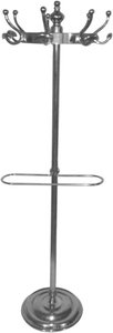 View Arris coat stand - silver polished metal - floor standing