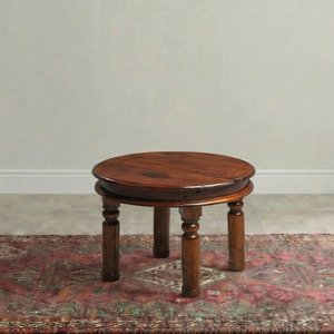 View Indian sheesham small round coffee table View Indian sheesham small round coffee table