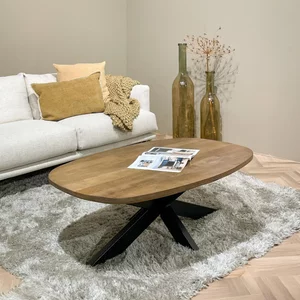 View Jesper coffee table - oval - large - natural - mango wood View Jesper coffee table - oval - large - natural - mango wood
