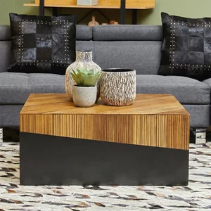 View Gabor coffee table - large - square - natural bamboo View Gabor coffee table - large - square - natural bamboo