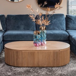View Belfort coffee table - oval - natural - oak View Belfort coffee table - oval - natural - oak