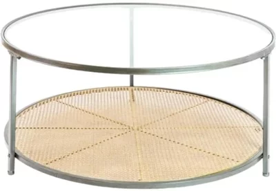 View Clearance - faux rattan round coffee table - fss15706