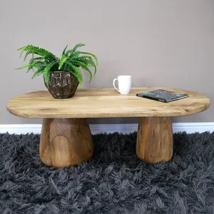 View Coffee table - oval - mango wood View Coffee table - oval - mango wood