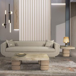 View Goya coffee table - marble top - 140cm - variation available