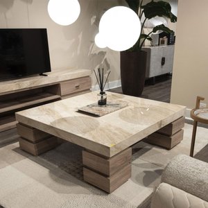 View Goya coffee table - marble top - square - 120cm - variation available