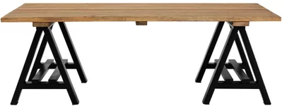 View Hampstead coffee table - pine wood and metal