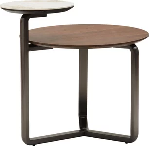 View Imperia coffee table - 2 tier - round - brown View Imperia coffee table - 2 tier - round - brown