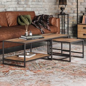 View Ooki reclaimed wood coffee table & side table View Ooki reclaimed wood coffee table & side table