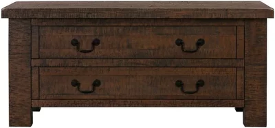 View Reclaimed pine coffee table - storage