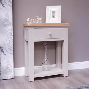 View Clearance - diamond hall table - 1 drawer - grey - painted - fss16603