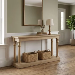 View Chateau console table - 160cm - natural - rustic pine