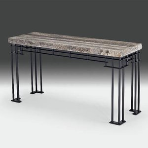 View Brooklyn occasional table - marble with metal base - variation available