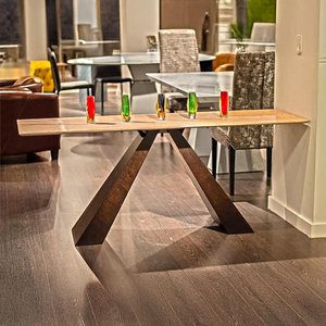 View Butterfly occasional table - marble with wooden base - variation available