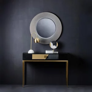View Davoli console table - black and gold - 1 drawer