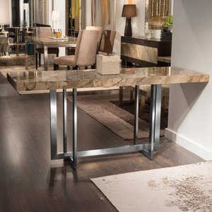View Horizon console table - marble with steel base - variation available