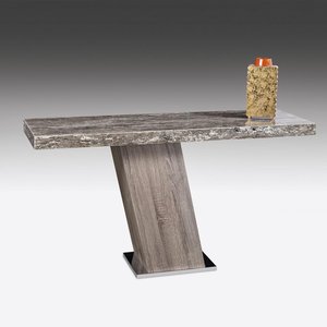 View Vertigo console table - marble with wooden base - variation available