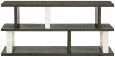 View Waldorf white and black console table