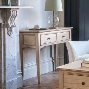 View Toulon console table - 2 drawer - oak View Toulon console table - 2 drawer - oak