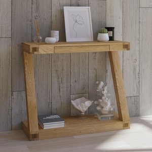 View Z designer hall table - small - oak