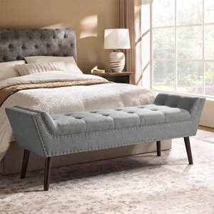 View Alea hall bench - grey fabric