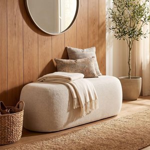 View Blossomville bench - ceram boucle - fabric