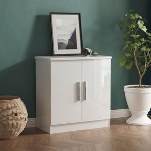 View Knightsbridge cabinet - 2 door - hall - white gloss