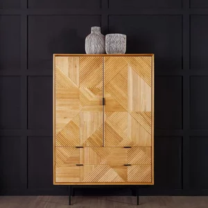 View Jakara hall cabinet - 2 door - natural wood