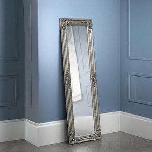 View Palais leaner mirror - rectangular - pewter View Palais leaner mirror - rectangular - pewter