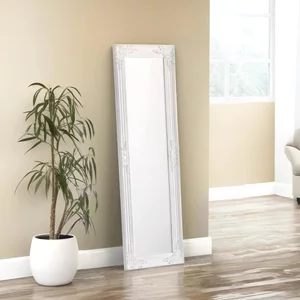 View Palais leaner mirror - rectangular - white View Palais leaner mirror - rectangular - white