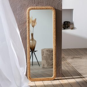 View Leaner mirror - natural - glass and fir wood - 48cm x 122.5cm